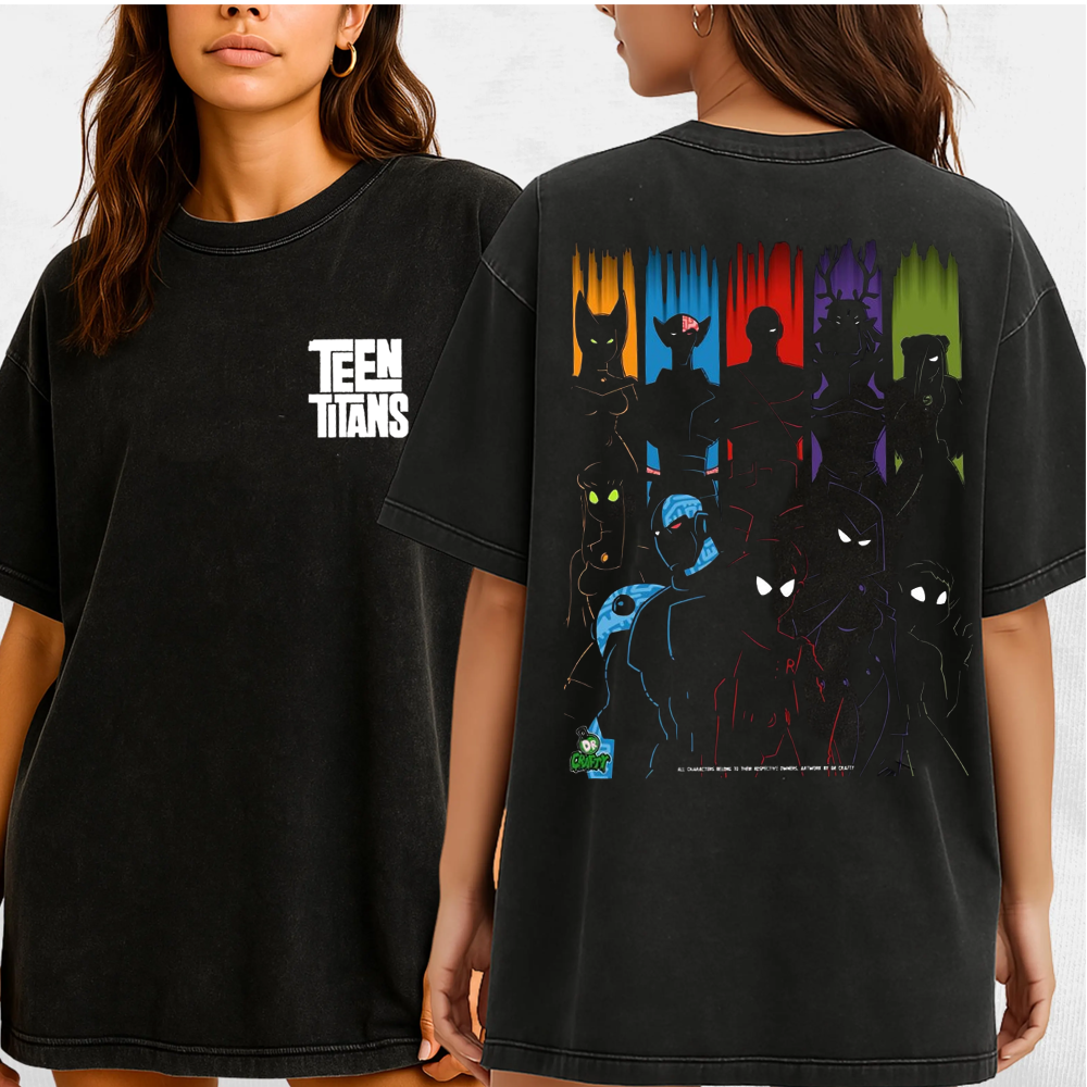 Teen Titans Unisex Washed T-Shirt