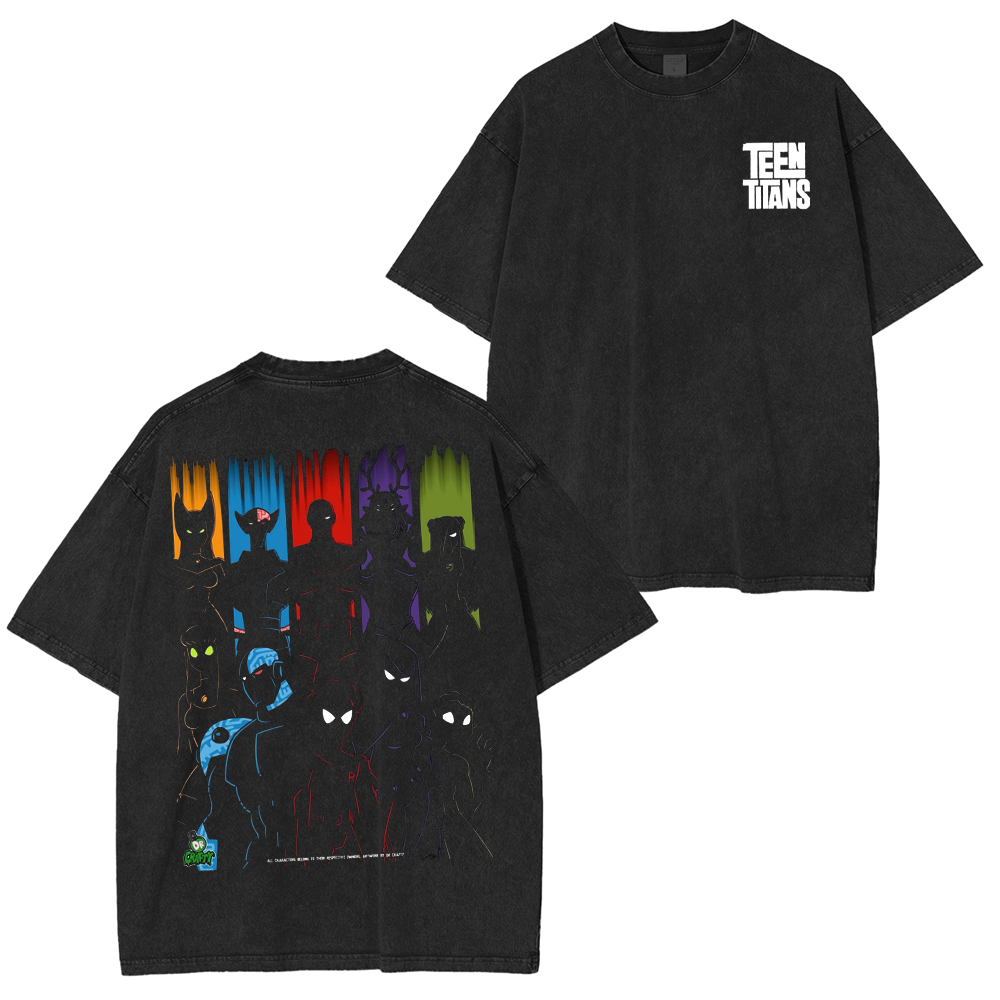 Teen Titans Unisex Washed T-Shirt