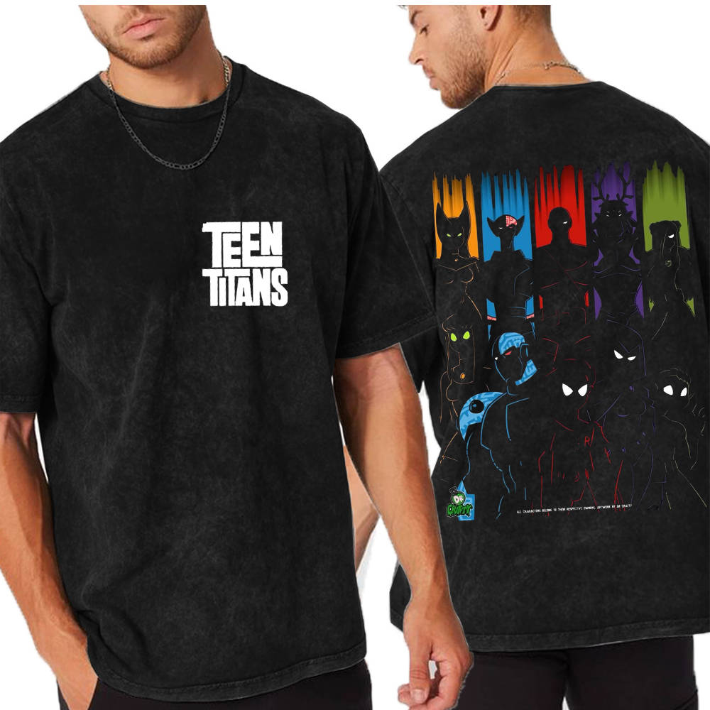 Teen Titans Unisex Washed T-Shirt