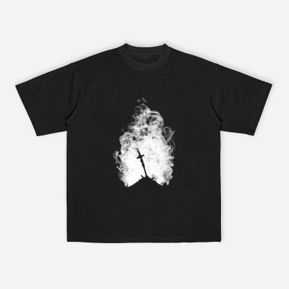 Dark Flame White Version  T-Shirt/ Crewneck Sweatshirt/Hoodie