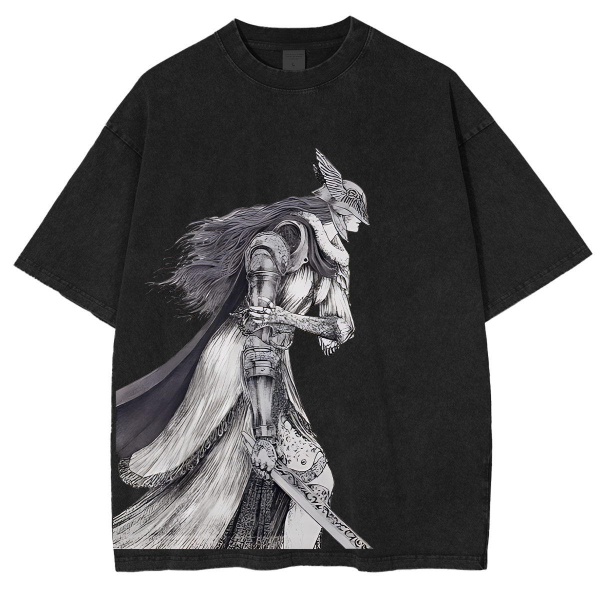 Eldenn Ringg Vintage Unisex Washed T-shirt