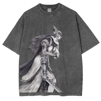 Eldenn Ringg Vintage Unisex Washed T-shirt