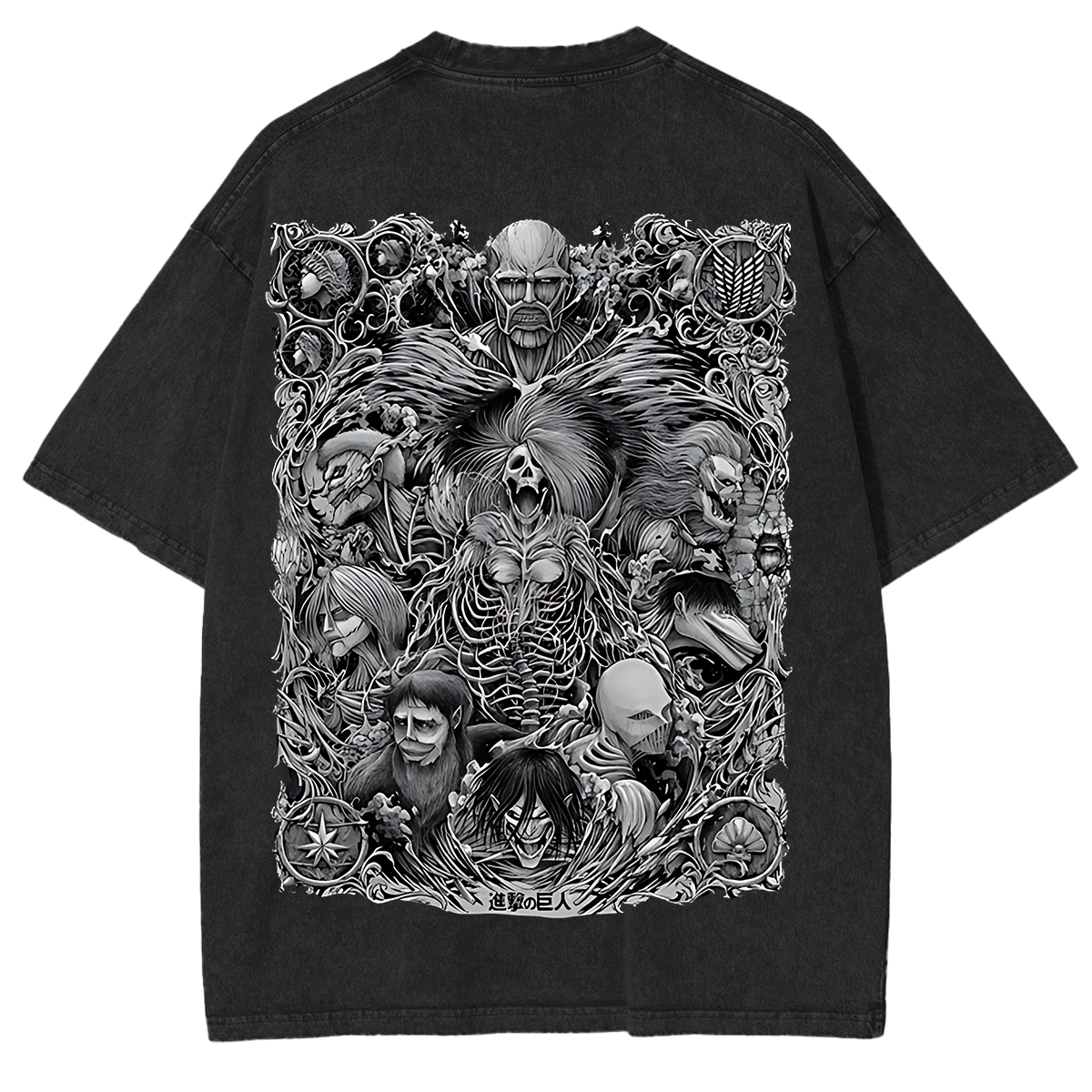 Attack on Titan Washed Unisex T-Shirt