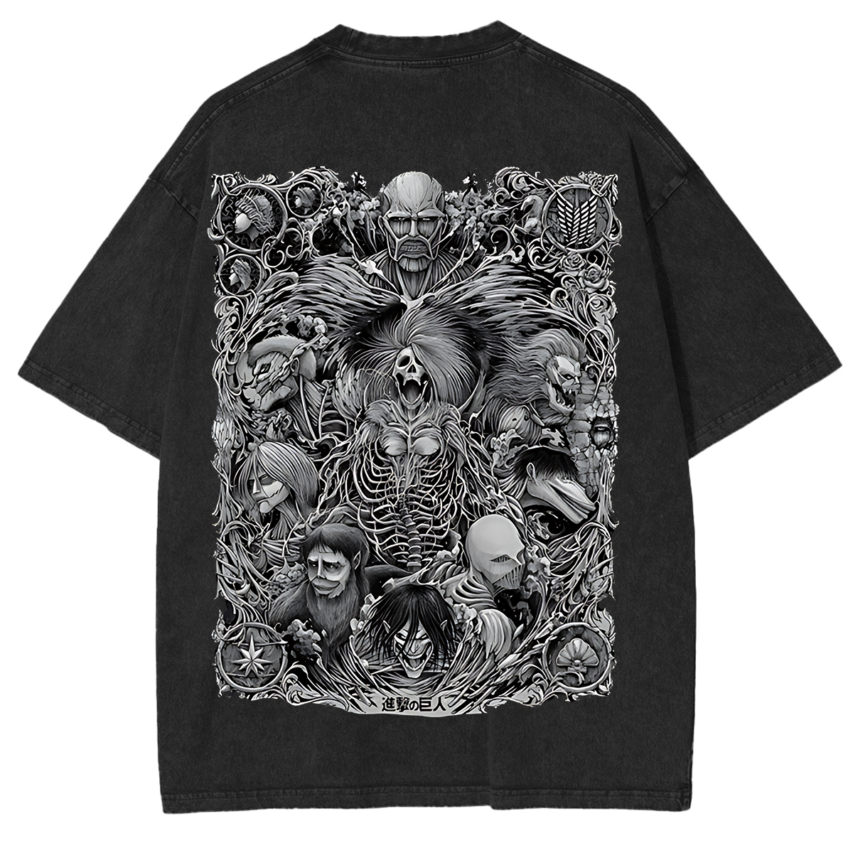 Attack on Titan Washed Unisex T-Shirt