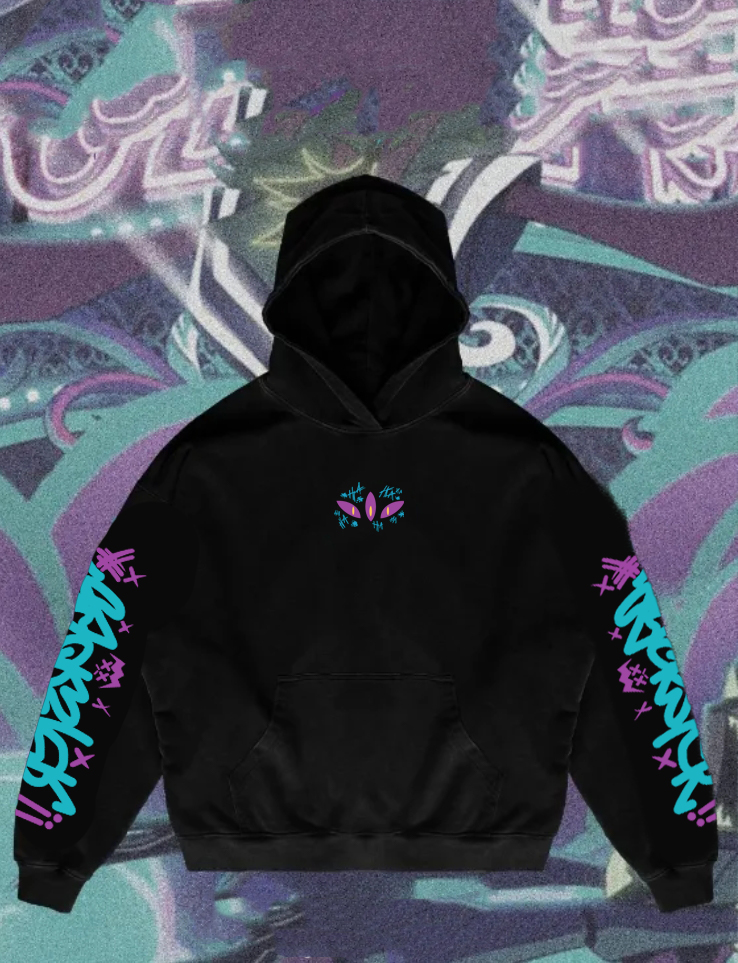 Unisex Oversize Arcane Fizzarolli Black Hoodie