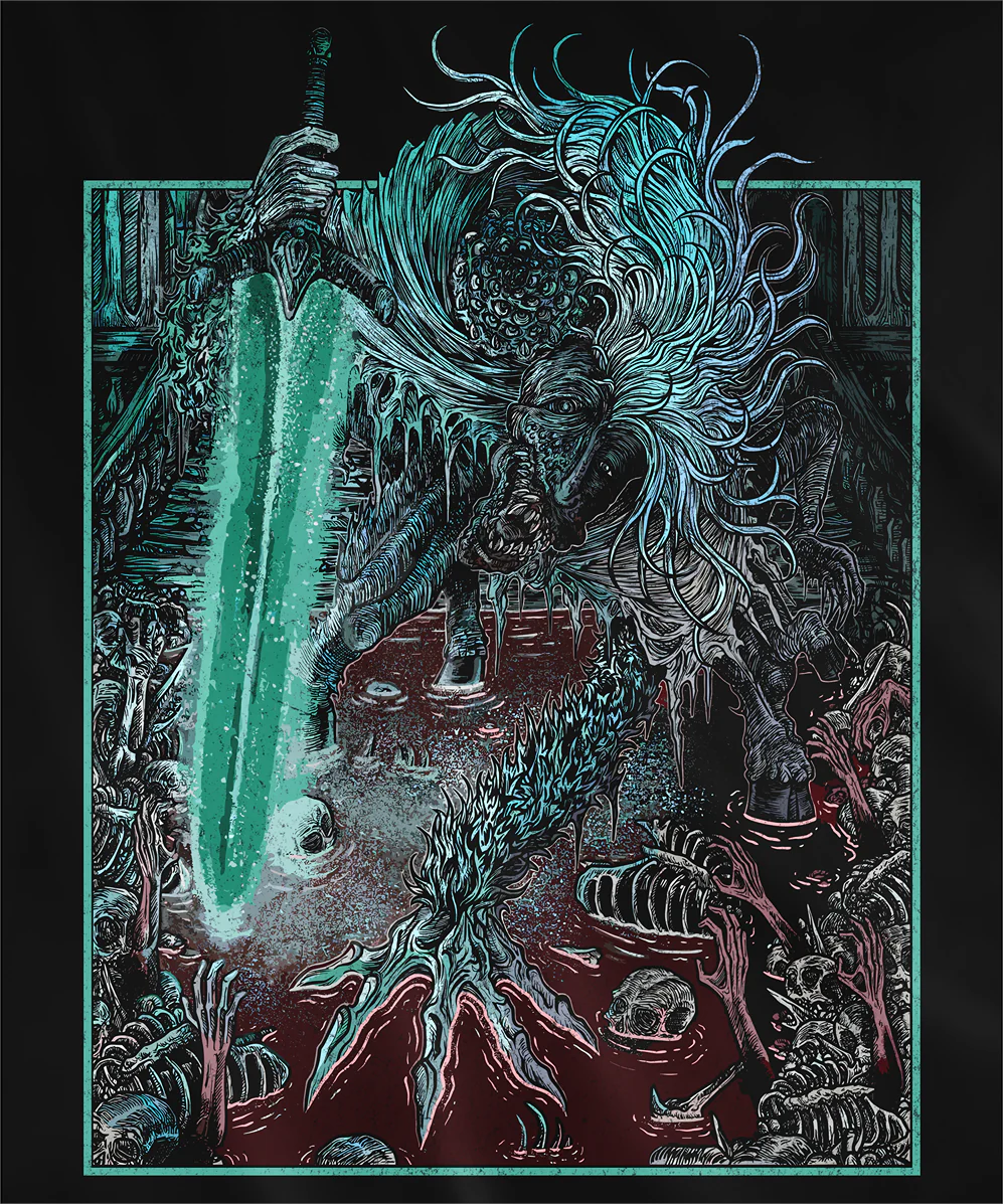 Bloodborne Ludwig the Accursed Holy Blade Grim Hooded  T-Shirt/ Crewneck Sweatshirt/Hoodie