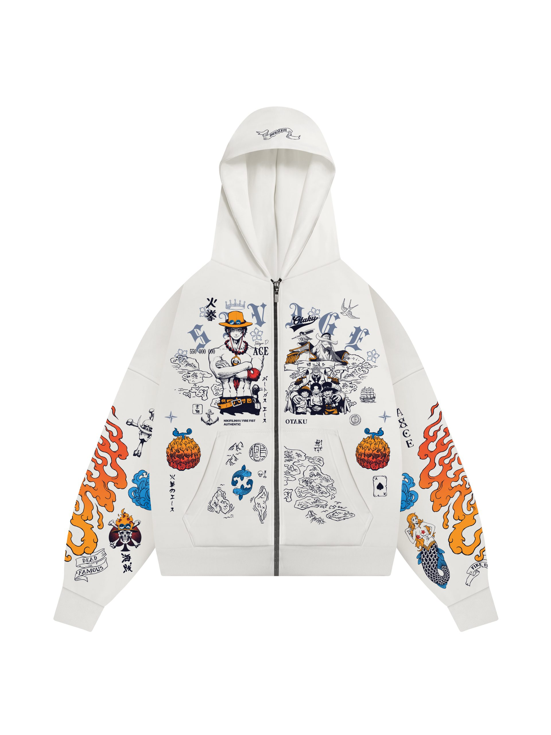 Fire Fist Zip Hoodie