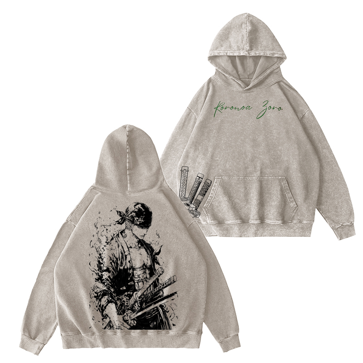 One Piece Vintage Washed T-shirt/Crewneck/Hoodie