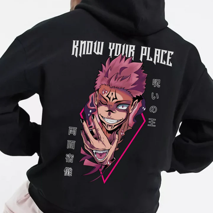 Sukuna X Know Your Place Oversized Hoodie
