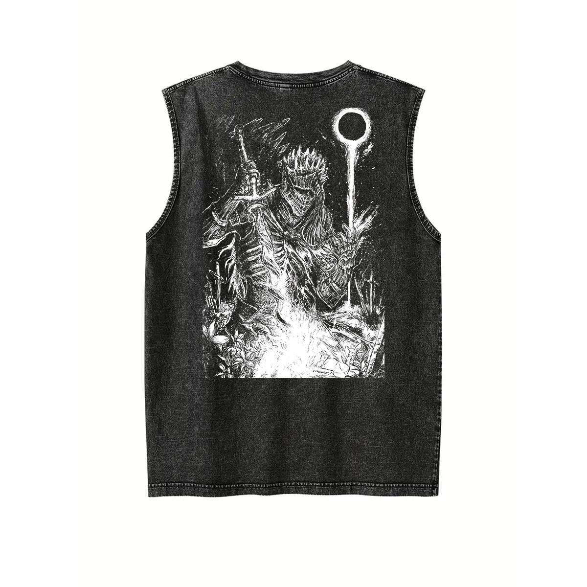 Dark Soul v2 Unisex Washed Tank Top