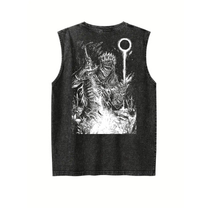 Dark Soul v2 Unisex Washed Tank Top