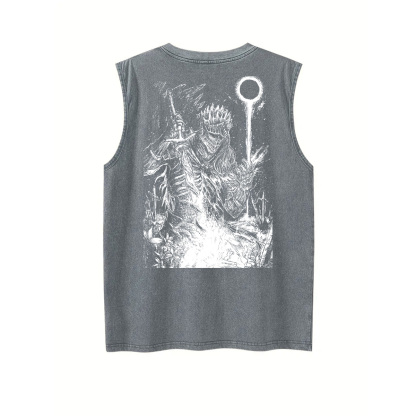 Dark Soul v2 Unisex Washed Tank Top