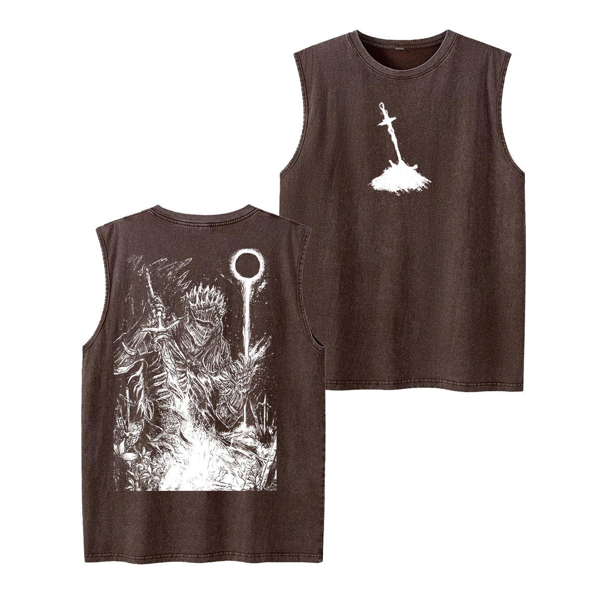 Dark Soul v2 Unisex Washed Tank Top