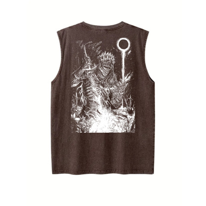 Dark Soul v2 Unisex Washed Tank Top