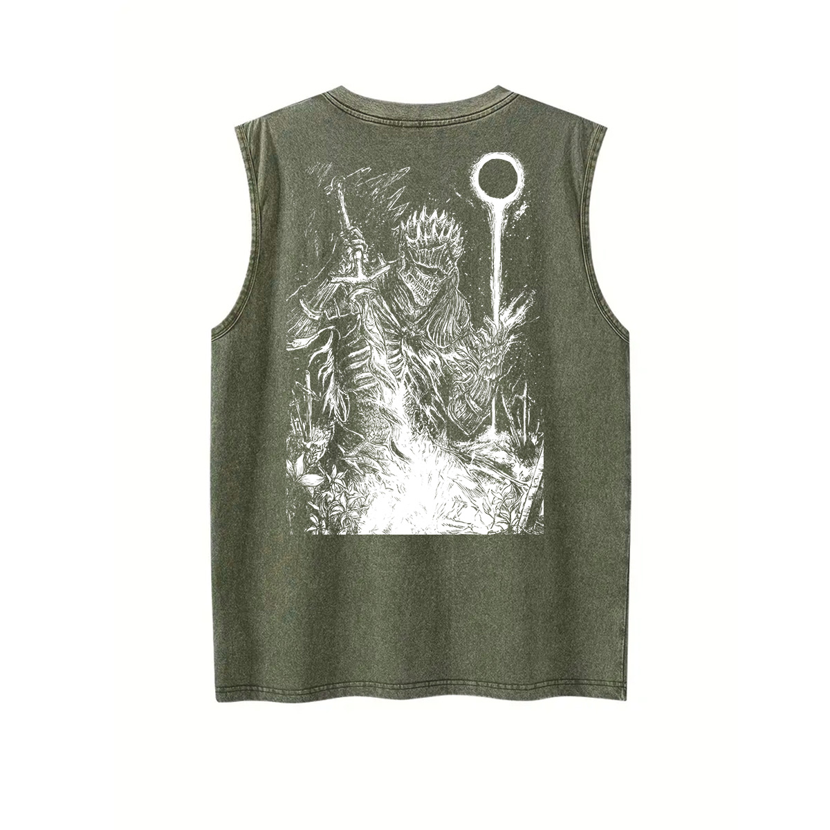 Dark Soul v2 Unisex Washed Tank Top