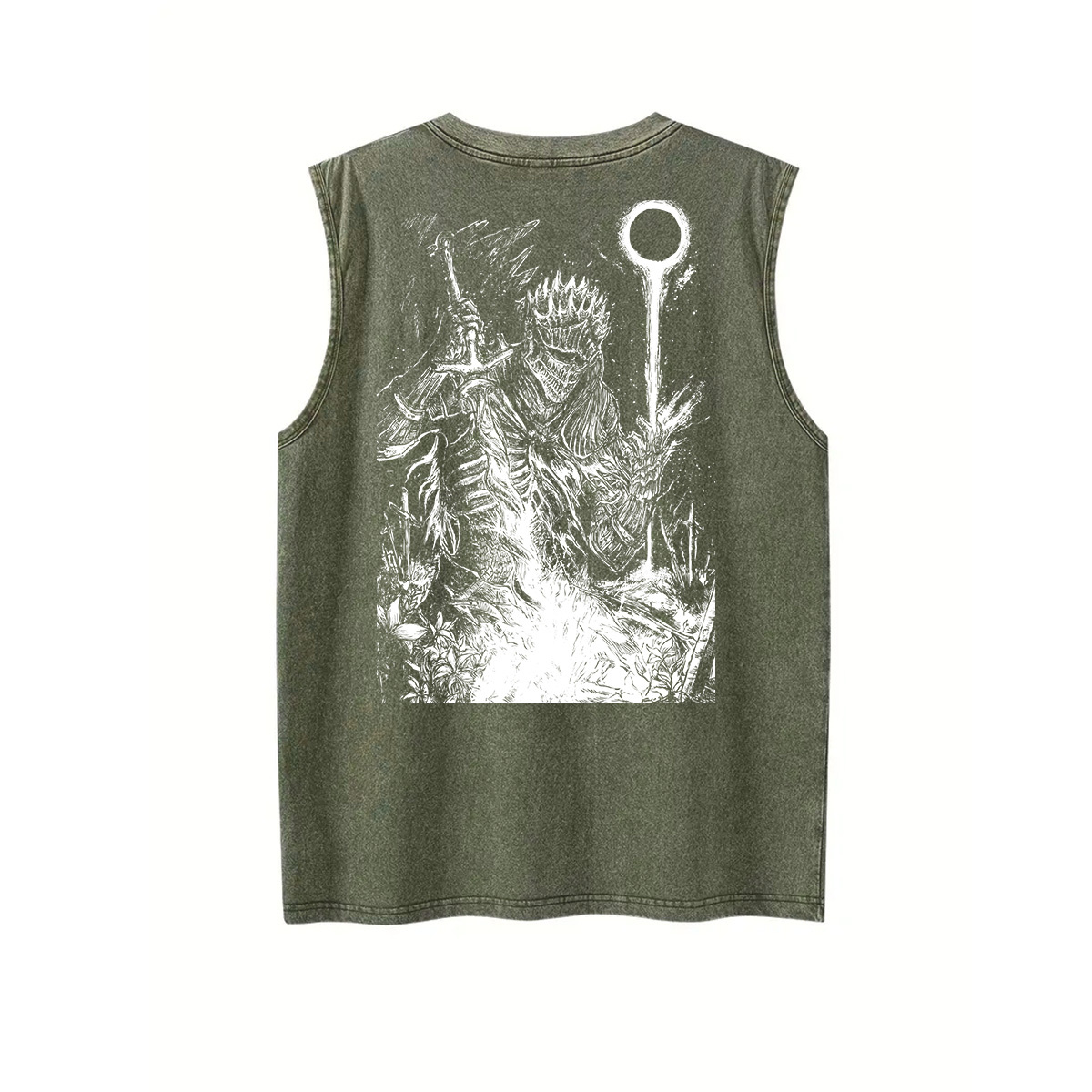 Dark Soul v2 Unisex Washed Tank Top