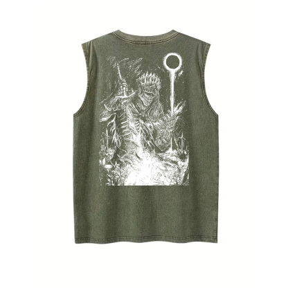 Dark Soul v2 Unisex Washed Tank Top