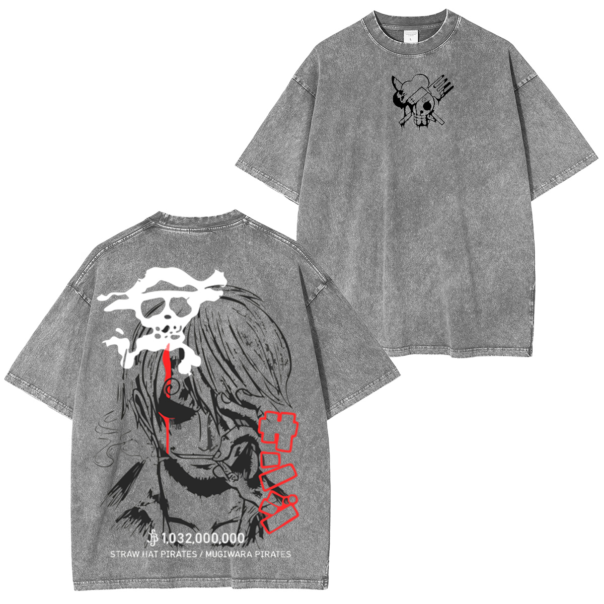 One Piece Washed T-shirt/Crewneck/Hoodie