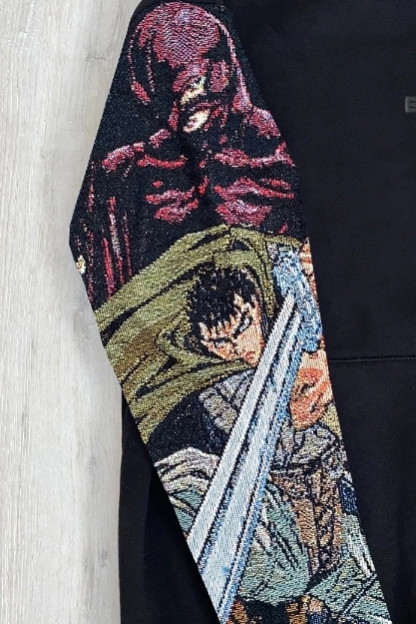Berserk Guts Vs Griffith Oversize Tapestry Hoodie
