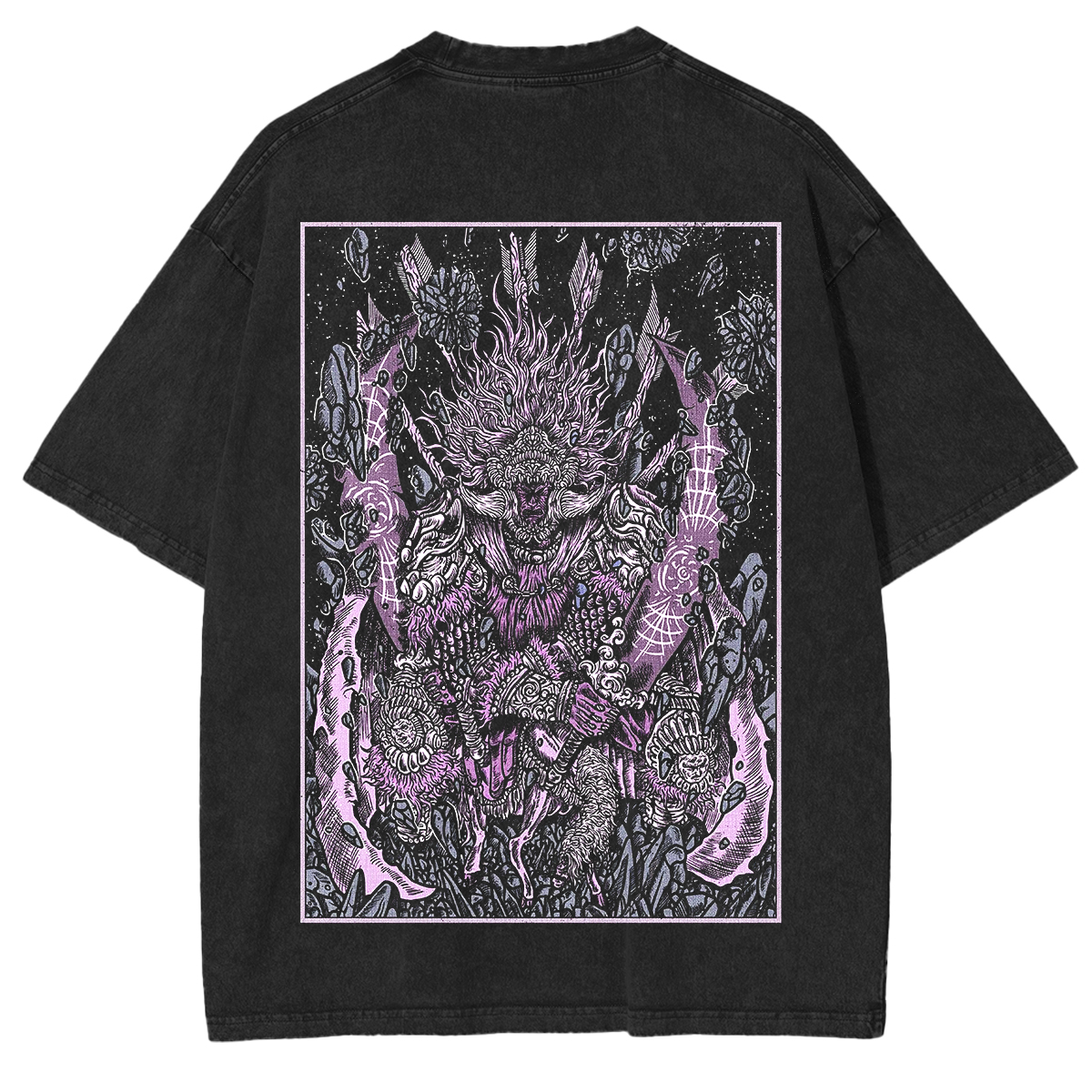 Drippy Souls Starscourge General Radahn Grim Unisex Washed T-Shirt