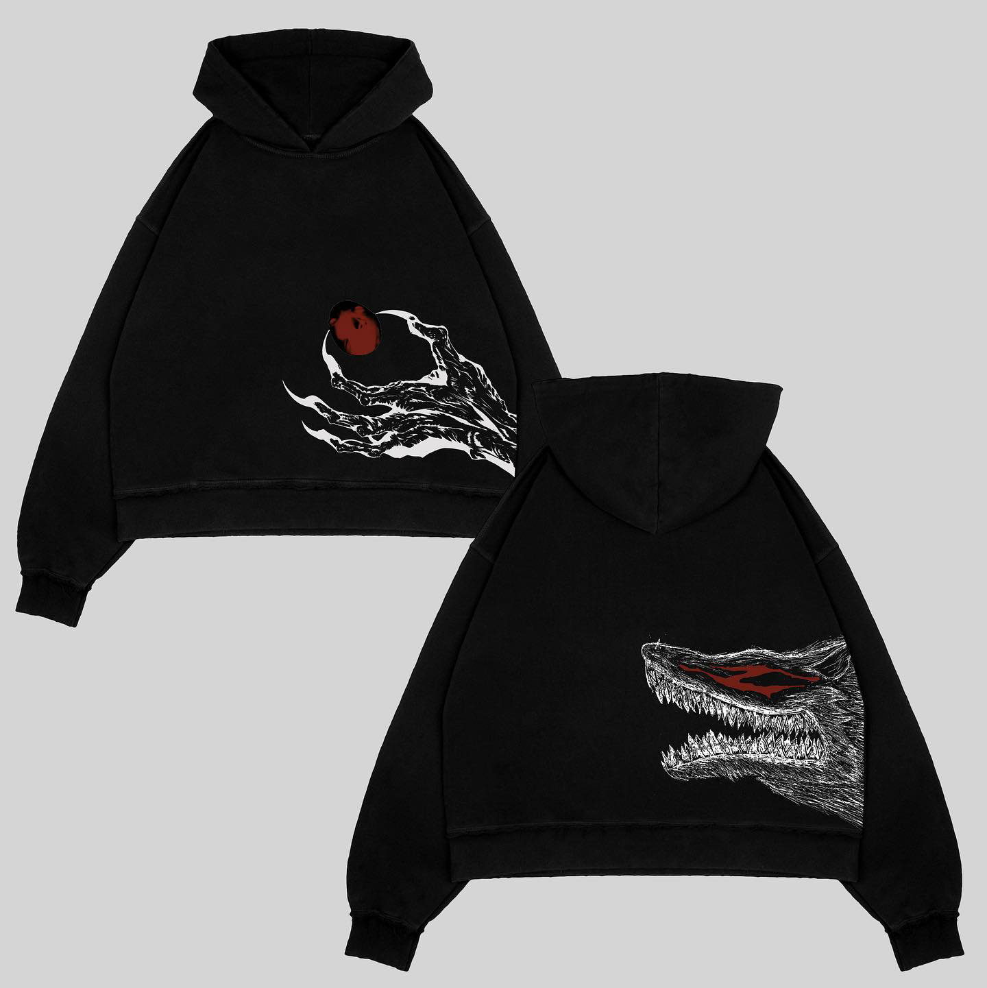 B.Ker Vintage washed Hoodie