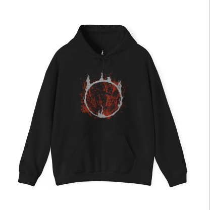 Dark Souls Gwyn Lord of Cinder Grim Hooded  T-Shirt/ Crewneck Sweatshirt/Hoodie