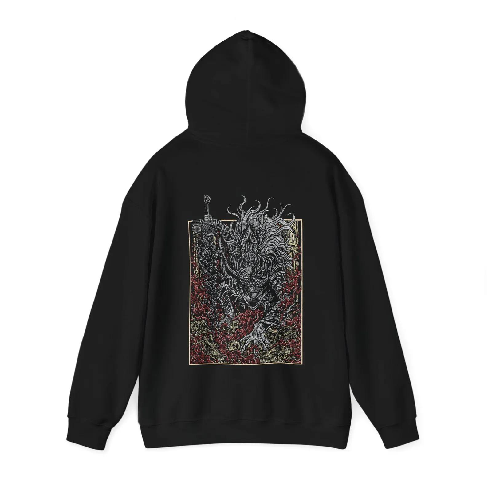 Elden Ring Maliketh Black Blade Grim Hooded  T-Shirt/ Crewneck Sweatshirt/Hoodie