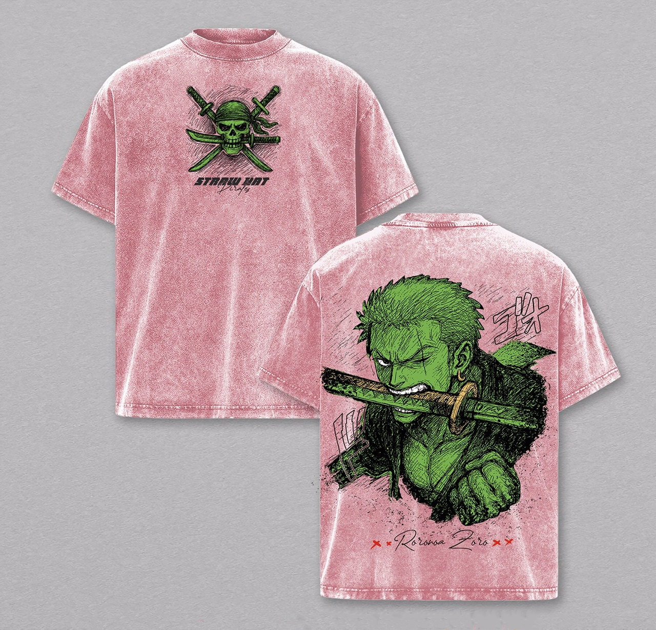 One Piece Washed T-shirt/Crewneck/Hoodie