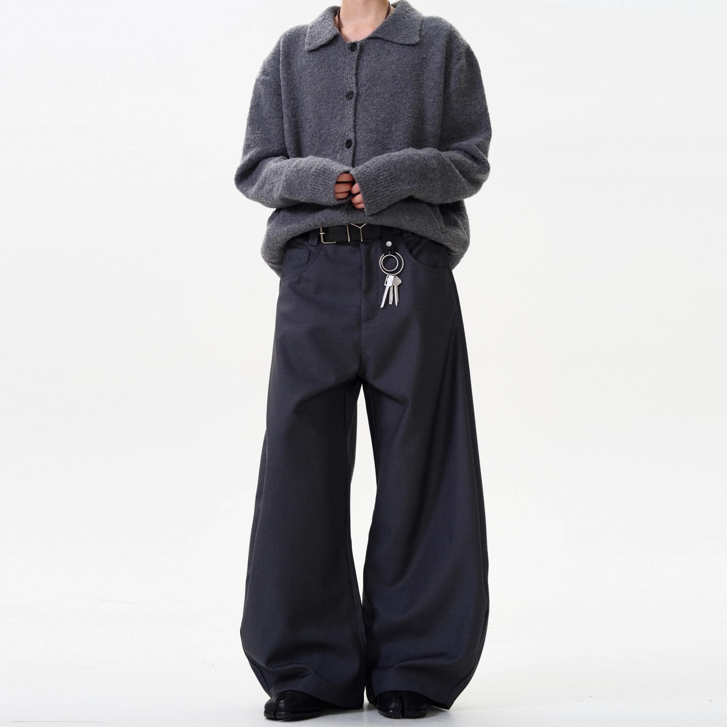 Men's Vintage American Curved Pleated Trousers – Retro Streetwear, Loose Fit, Casual Wide-Leg Pants, Versatile & Stylish