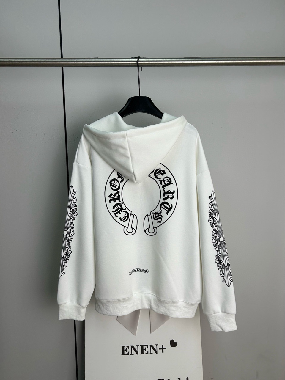 Autumn Winter New Men's Cross Hoodie Zip-Up Cotton Jacket Classic Minimalist Streetwear