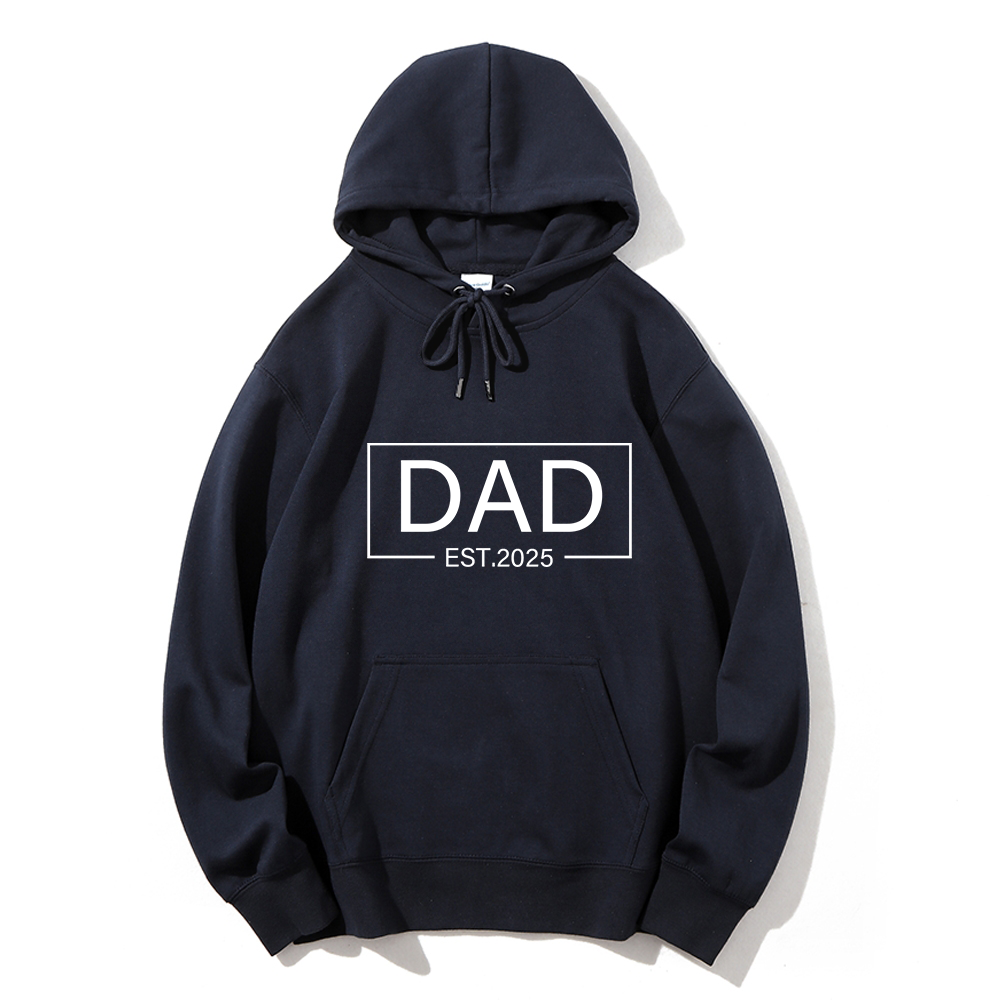 Custom Date Dad Hoodie Personalized Father's Day Gift Engraved Memory Sweatshirt For Birthday, Anniversary & Everyday Wear