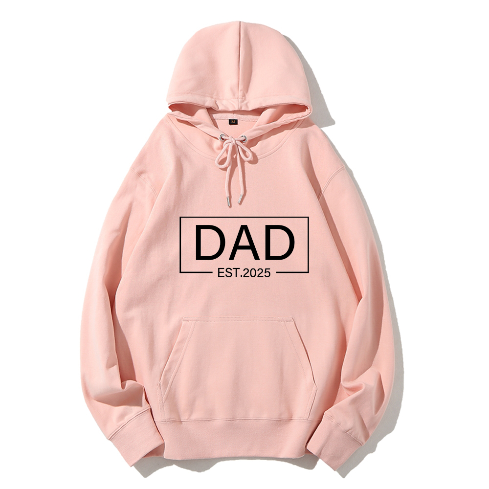 Custom Date Dad Hoodie Personalized Father's Day Gift Engraved Memory Sweatshirt For Birthday, Anniversary & Everyday Wear