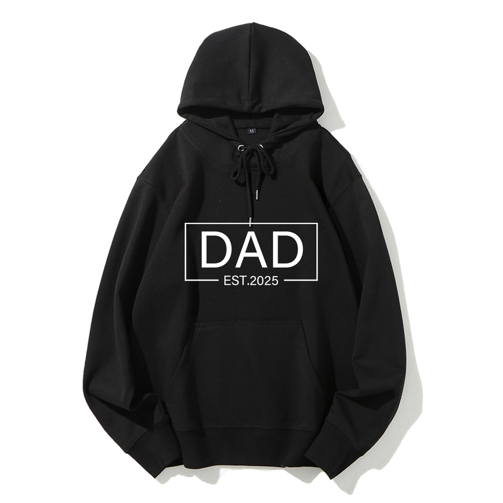 Custom Date Dad Hoodie Personalized Father's Day Gift Engraved Memory Sweatshirt For Birthday, Anniversary & Everyday Wear