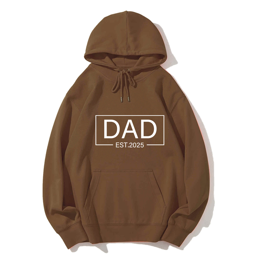 Custom Date Dad Hoodie Personalized Father's Day Gift Engraved Memory Sweatshirt For Birthday, Anniversary & Everyday Wear