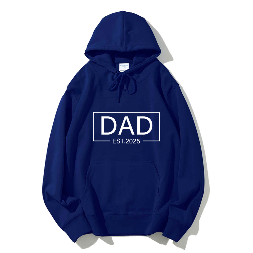Custom Date Dad Hoodie Personalized Father's Day Gift Engraved Memory Sweatshirt For Birthday, Anniversary & Everyday Wear