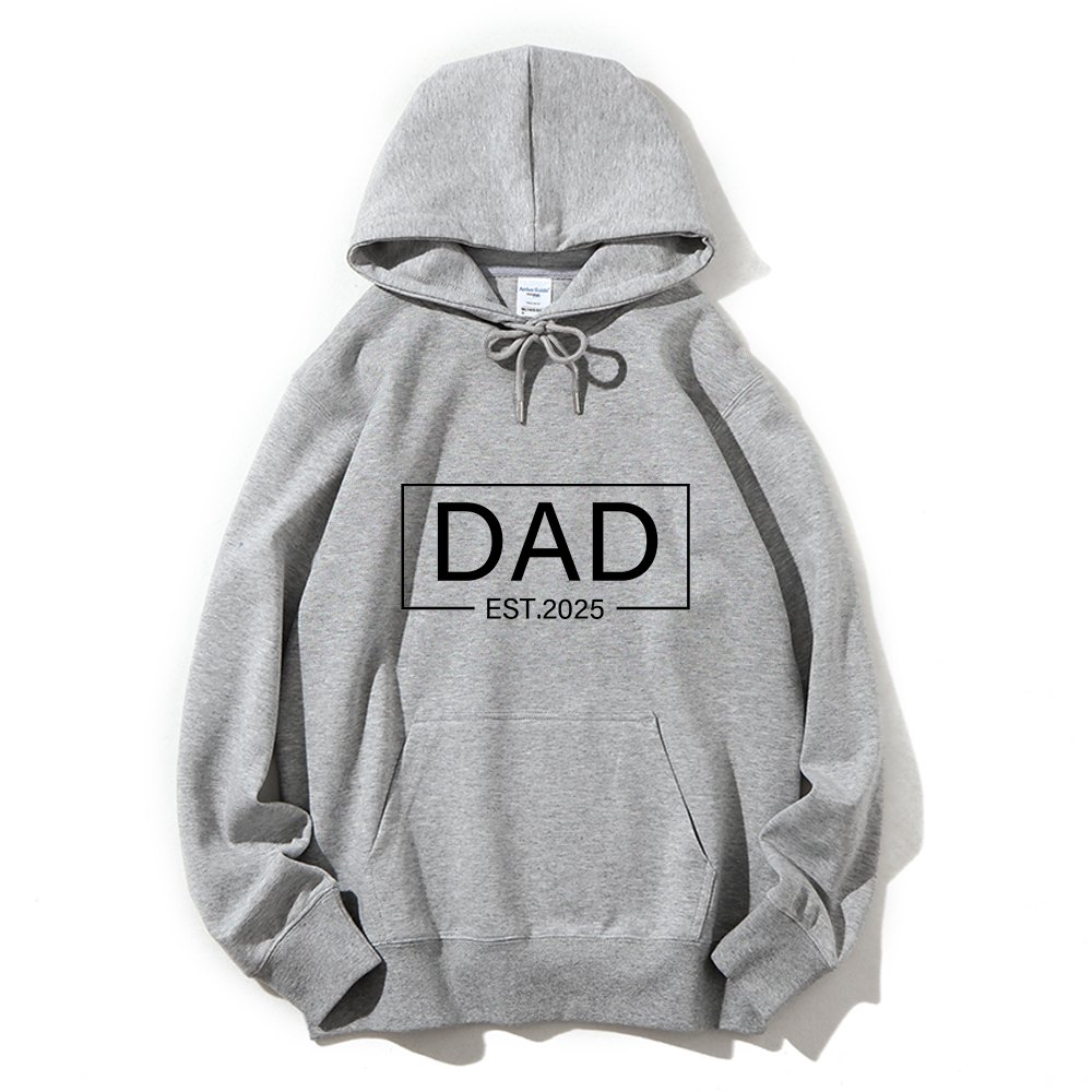 Custom Date Dad Hoodie Personalized Father's Day Gift Engraved Memory Sweatshirt For Birthday, Anniversary & Everyday Wear