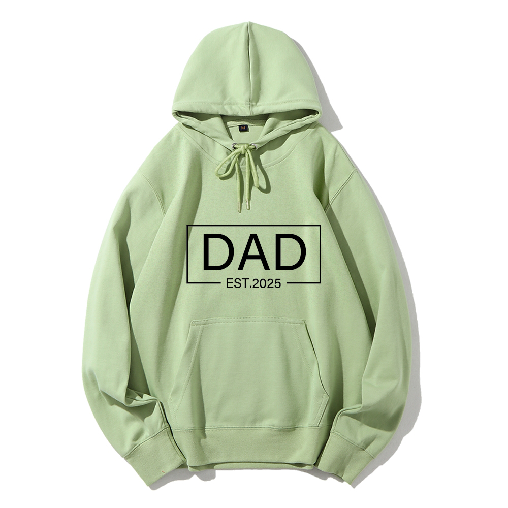 Custom Date Dad Hoodie Personalized Father's Day Gift Engraved Memory Sweatshirt For Birthday, Anniversary & Everyday Wear