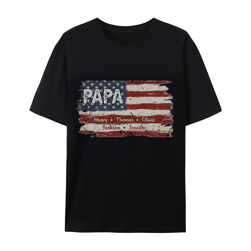 Proud To Be American - Family Personalized Custom Unisex T-shirt- Gift