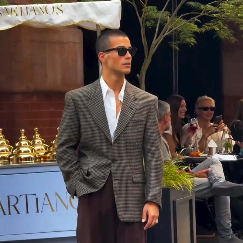 Men’s Casual Plaid Blazer Jacket for Spring and Fall | Slim Fit Stylish Versatile Suit Coat for Business and Leisure