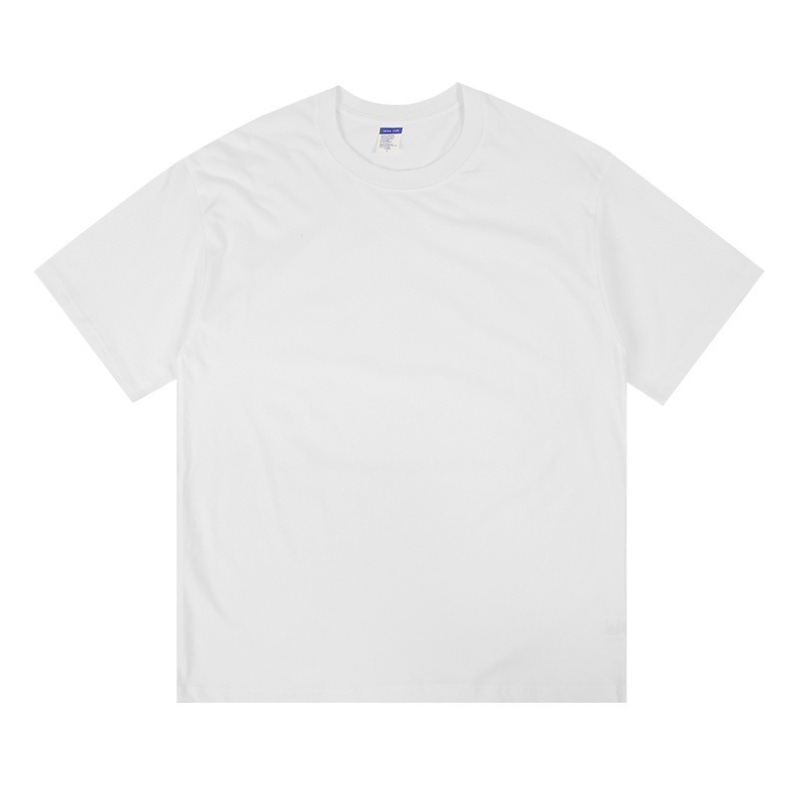 Men's Drop - Shoulder 100% Cotton Short - Sleeve T - Shirt: Casual Loose Fit Tee