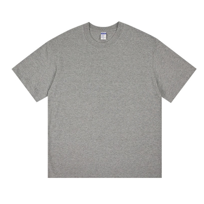 Men's Drop - Shoulder 100% Cotton Short - Sleeve T - Shirt: Casual Loose Fit Tee