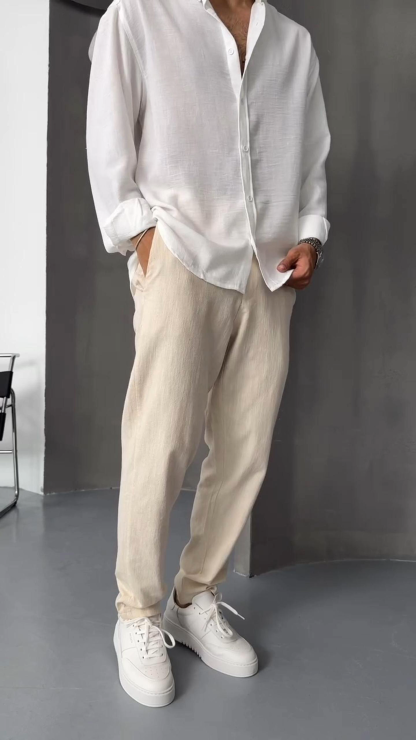 Men's Summer Linen Casual All-Match Trousers