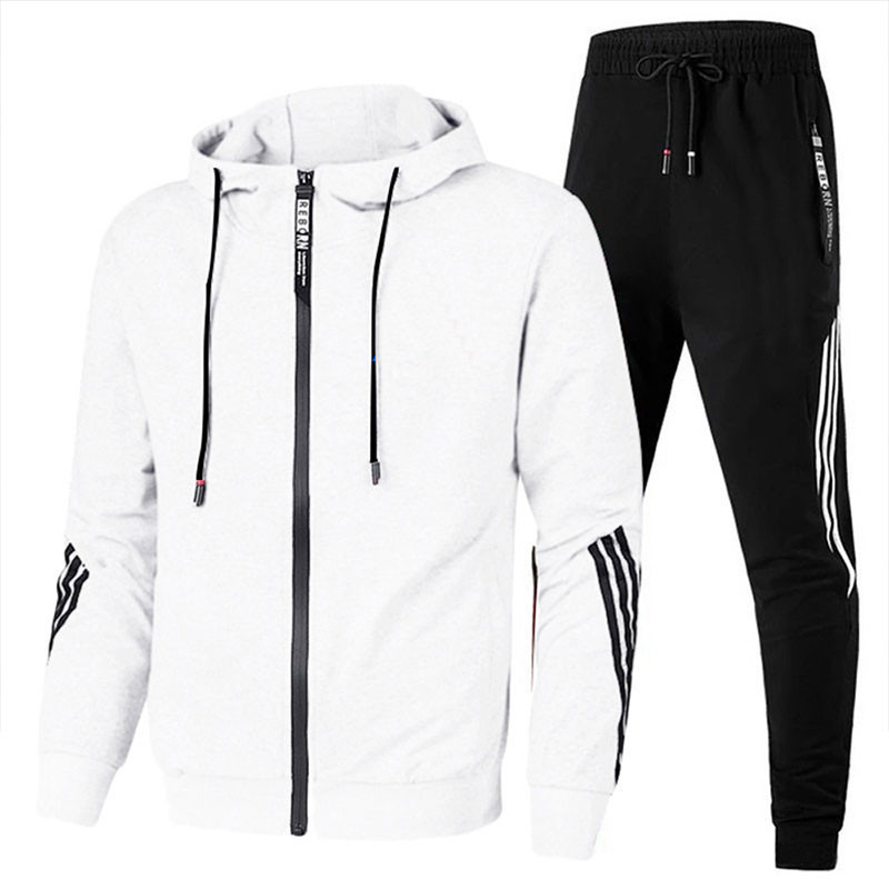 Men's Lightweight Hooded Tracksuit Set - Breathable Casual Sportswear 