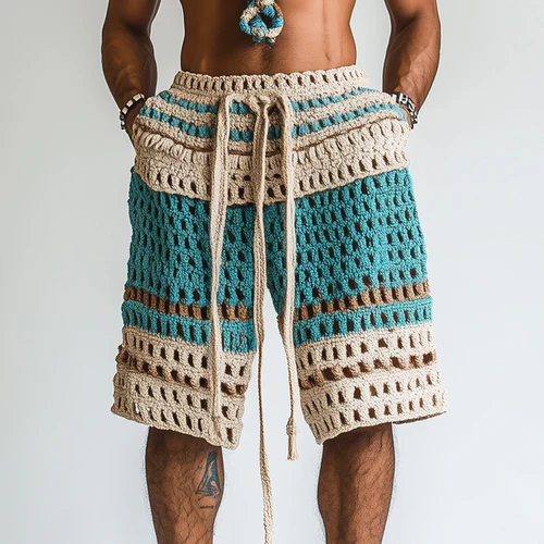 Men's Holiday Braided Beach Shorts