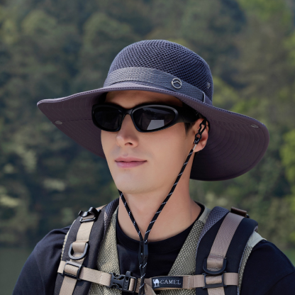 【24-Hour Shipping Out】Men's Wide Brim UPF50+ Breathable Fishing Hat