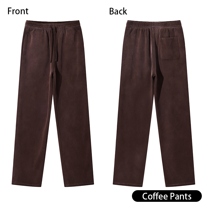 Retro Heavyweight Casual Sports Suit, 420GSM Vintage Zipper Hoodie and Sweatpants, Washed and Distressed Unisex Sportswear, Warm and Comfortable for Transitional Seasons