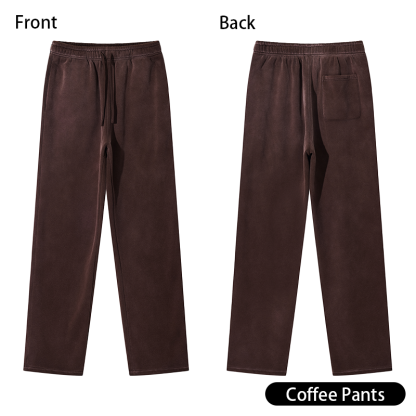 Retro Heavyweight Casual Sports Suit, 420GSM Vintage Zipper Hoodie and Sweatpants, Washed and Distressed Unisex Sportswear, Warm and Comfortable for Transitional Seasons