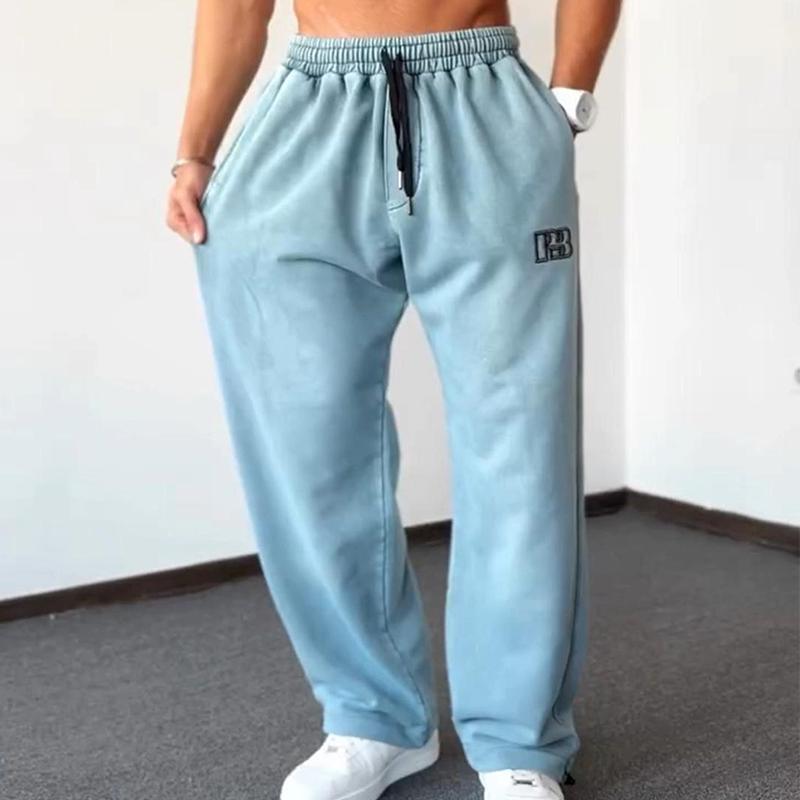 Men's Casual All-Match Gradient Loose Wide-Leg Pants