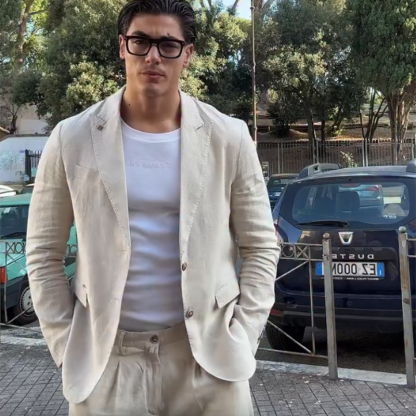 2025 Autumn New Men's Lightweight Breathable Blazer for Business Casual