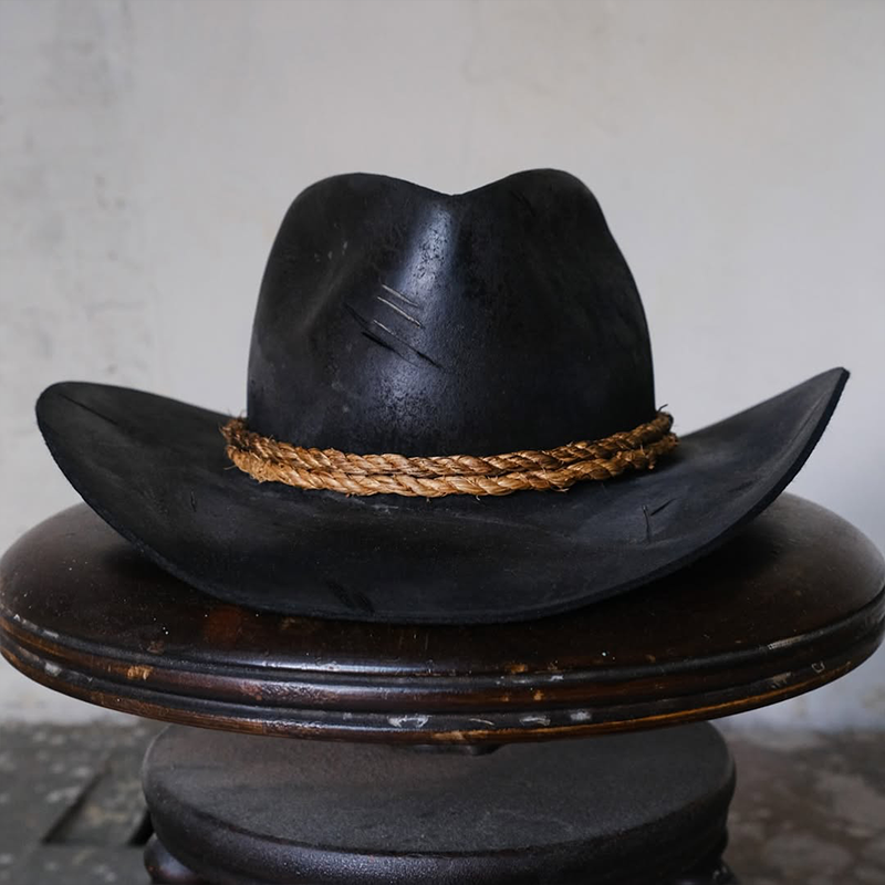 Men's Wool Fedora, Classic Jazz Hat, Western Cowboy Sheep Felt Hat, Round Crown and Curved Brim